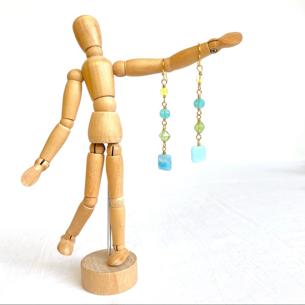 Brand new Handmade Art glass Bead Earrings